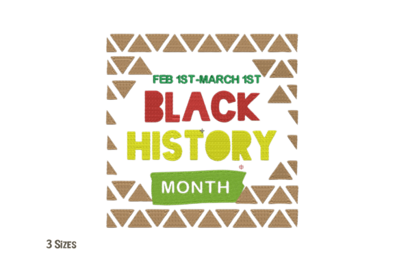 Black History Month Embroidery