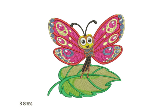 Colorful Butterfly Embroidery Art