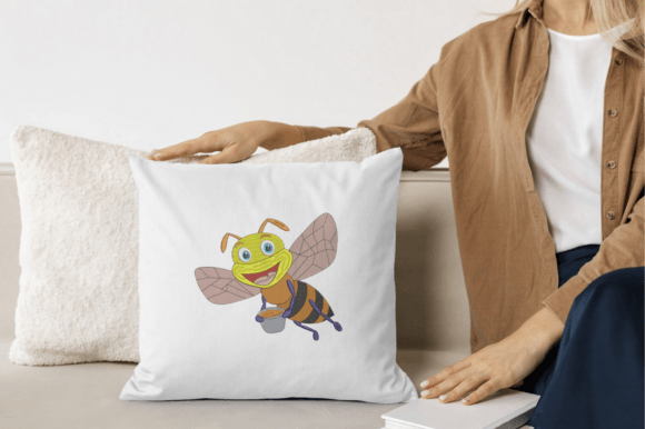 Happy Honeybee Embroidery File