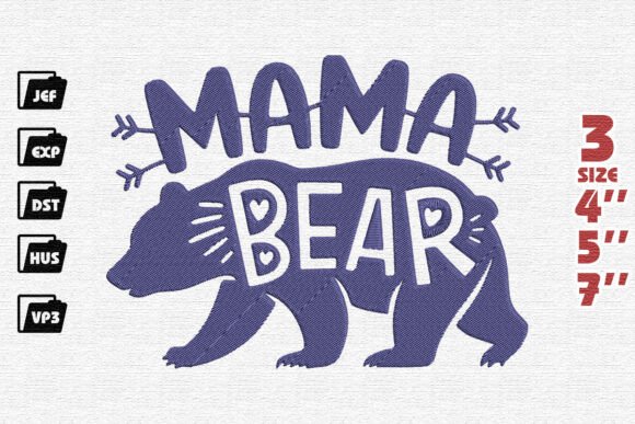 Mama Bear Needlework Embroidery