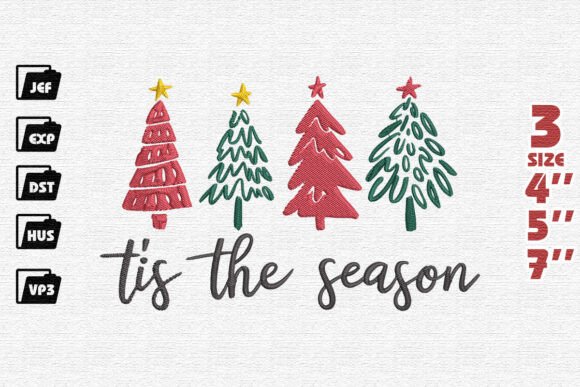 Tis the Season, Festive Christmas Embroidery